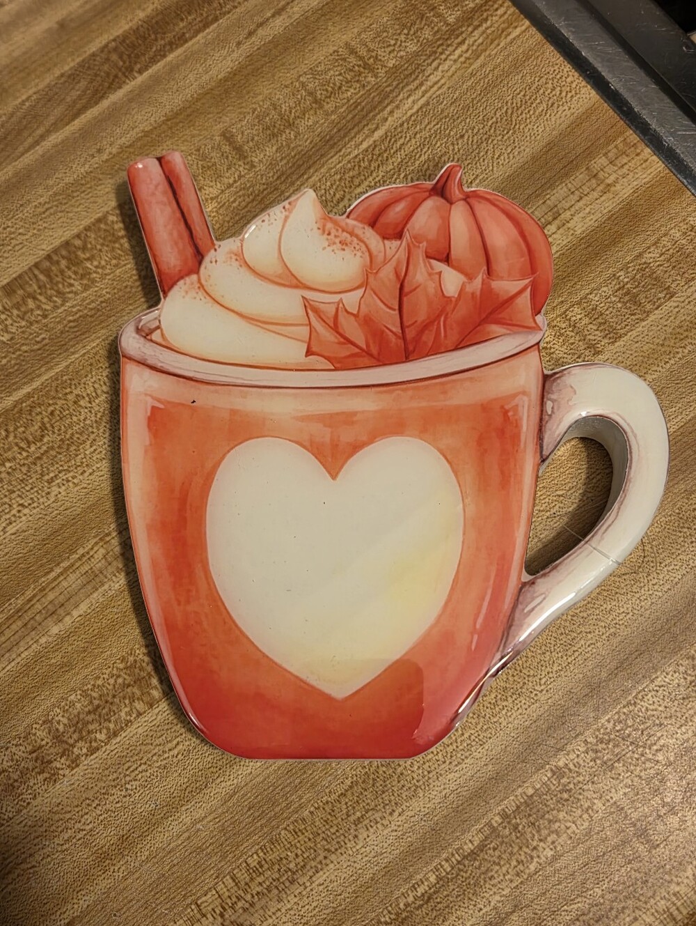 Pumpkin Spice Latte NWT Wood Decor